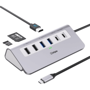 USB C Hub, INTPW 9-in-1 USB C Hub Multiport Adapter