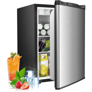 2.56 Cu.ft Compact Refrigerator with Reversible Single Door